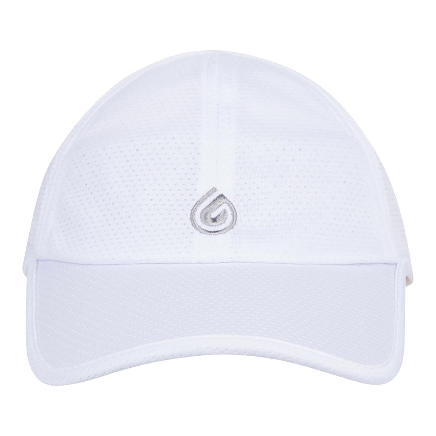 Gymwrap Pony 2.0 Sweat-Wicking Ponytail Hat for Women - Adjustable Baseball Cap for Running, Workouts, Tennis & Outdoors White