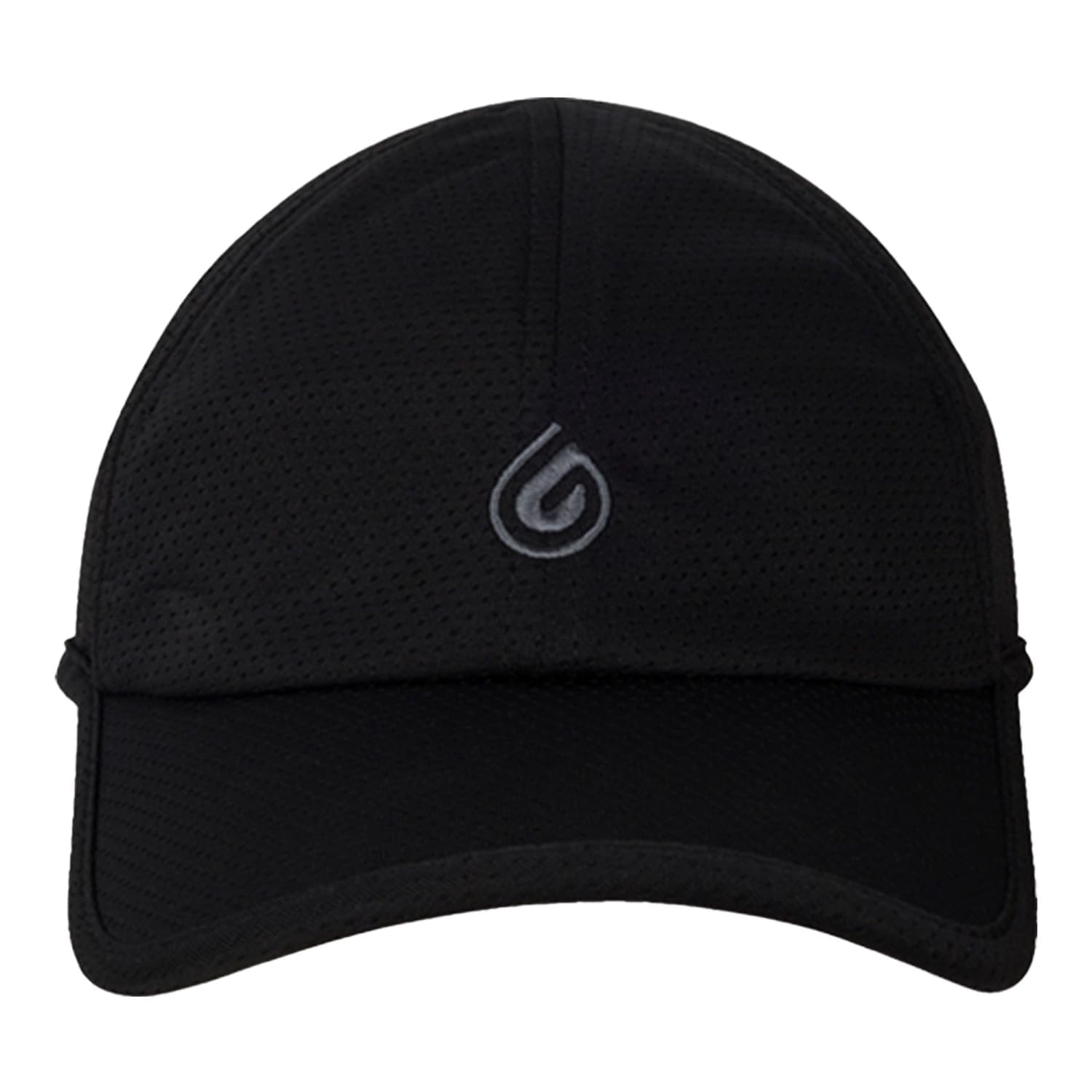 Gymwrap Pony 2.0 Sweat-Wicking Ponytail Hat for Women - Adjustable Baseball Cap for Running, Workouts, Tennis & Outdoors Black