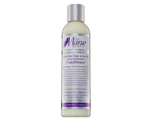 The Mane Choice Heavenly Halo Herbal Hair Tonic & Soy Milk Deep Hydration Conditioner 8 fl oz, pack of 1 - Duafe Beauty Collective