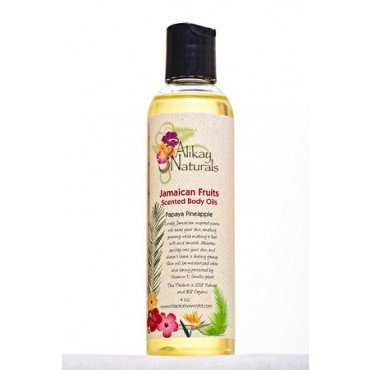 Alikay Naturals - Jamaican Fruits Scented Body Oils- Papaya Pineapple 4oz - Duafe Beauty Collective