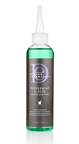Design Essentials Peppermint & Aloe Soothing Scalp & Skin Tonic for Instant Itch Relief from Scalp Irritation-4oz. - Duafe Beauty Collective