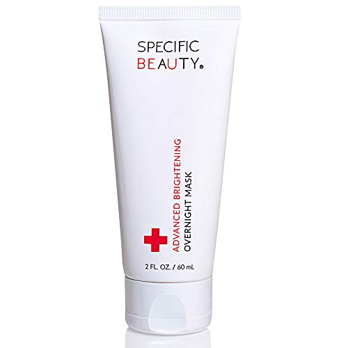 Specific Beauty – Advanced Brightening Overnight Mask Leave-On Mask Licorice Root to Help Fade Dark Spots & Age Spots, Moisturize & Brighten Glycolic, Latic Acid Licorice Root- 2 Oz