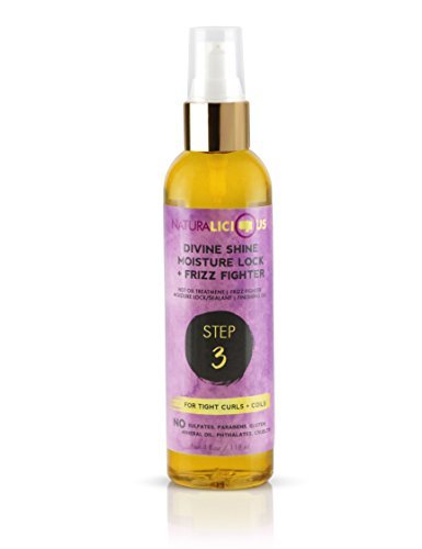Naturalicious Divine Shine Moisture Lock & Frizz Fighter (For Tight Curls + Coils) - Duafe Beauty Collective