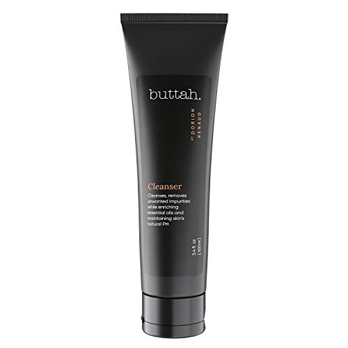 Buttah Skin by Dorian Renaud Facial Cleanser 3.4oz - Organic Clarifying Face Wash - Oil & Dirt Extracting Wash - Daily Cleansing - All Natural - Face Wash for Melanin Rich Skin - Black Owned Skincare