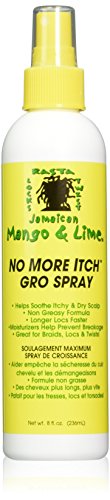 Jamaican Mango & Lime No More Itch Gro Spray, 8 Ounce - Duafe Beauty Collective