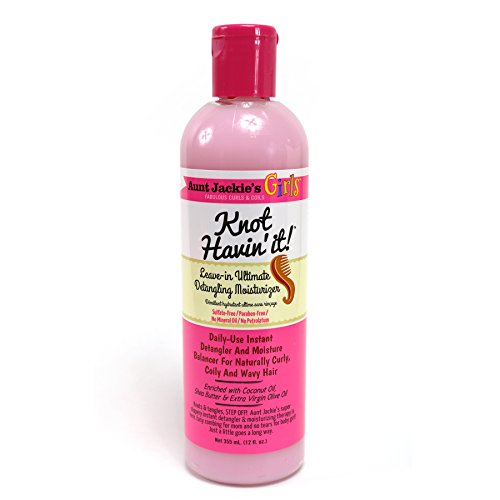 Aunt Jackie's Girls Knot Havin' It, Leave-in Ultimate Hair Detangler, For Daily Use for Naturally Curly Hair, 12 Ounce Bottle - Duafe Beauty Collective