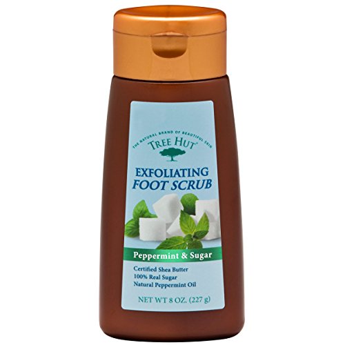 Tree Hut Exfoliating Foot Scrub, Peppermint and Sugar, 8-Ounce - Duafe Beauty Collective