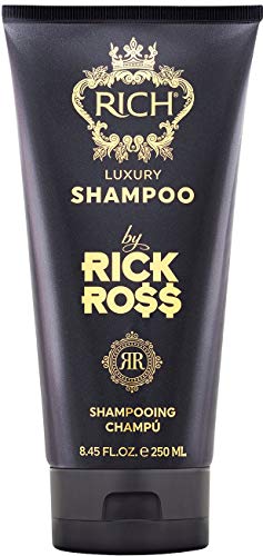 RICH by Rick Ross Luxury Shampoo for Men with All Hair Types - Clean, Soften & Moisturize Dry & Damaged Hair – Sulfate, Paraben & Mineral Oil Free, 8.45 Fl oz