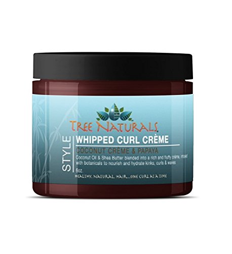 Tree Naturals Coconut Crème & Papaya Whipped Curl Defining Crème - Paraben Free- Rich, Slippery Texture- Curl Definer- Highly Moisturizing- Natural Hair Styler - Cruelty Free- Made in USA- 6oz - Duafe Beauty Collective