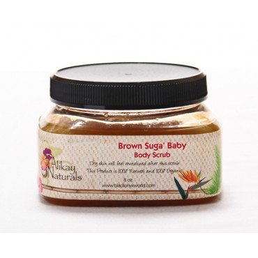 Alikay Naturals - Brown Suga' Baby Body Scrub 8oz - Duafe Beauty Collective