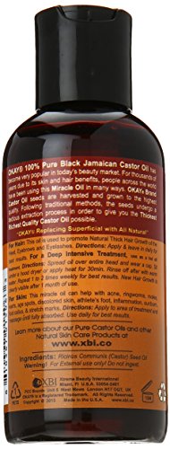 Okay Jamaican Castor Oil, Black, 4 Ounce - Duafe Beauty Collective