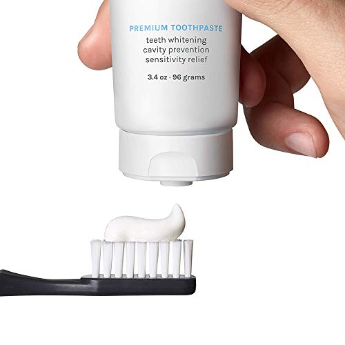Twice Toothpaste Sensitive Teeth Whitening with Cavity Protection - SLS Free Toothpaste with Fluoride for Tooth Remineralization - (Wintergreen Peppermint + Lavender Mint Bundle) (2-Pack)