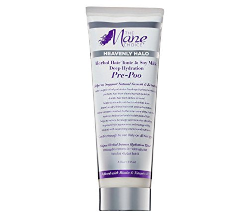 The Mane Choice Heavenly Halo Herbal Hair Tonic & Soy Milk Deep Hydration Pre-poo 8 fl oz , pack of 1 - Duafe Beauty Collective