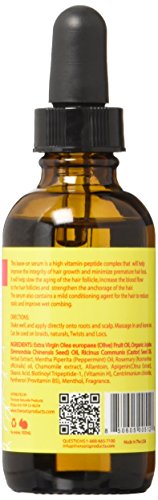 Virgin Hair Fertilizer Oil 2 Ounce - Roots and Scalp Treatment for Thinning or Breaking Hair | Natural Hair Products | African American Hair Products | Enriched with Jamaican Black Castor Oil - Duafe Beauty Collective