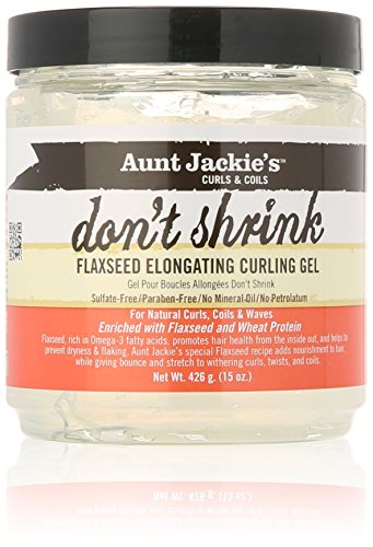 Aunt Jackie's Don't Shrink Flaxseed Elongating Curling Gel, 15 Ounce - Duafe Beauty Collective