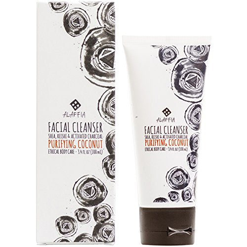 Alaffia -Coconut Reishi - Purifying Coconut Facial Cleanser, 3.4 Ounces - Duafe Beauty Collective