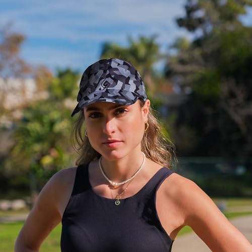 Gymwrap Pony 2.0 Sweat-Wicking Ponytail Hat for Women - Adjustable Baseball Cap for Running, Workouts, Tennis & Outdoors