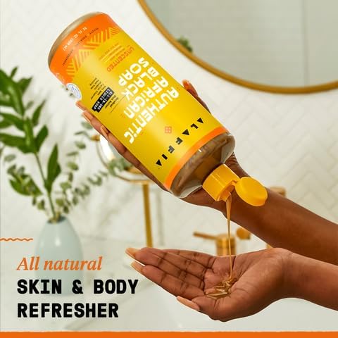 Alaffia, All In One Unscented African Black Soap, 32 Fl Oz