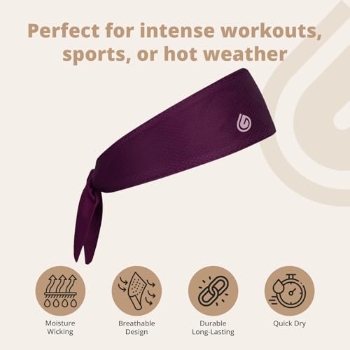 Gymwrap 2.0 by Gymwrap - Sweat-Wicking Workout Headband for Women & Men - Adjustable Headband for Sports, Running & Outdoors