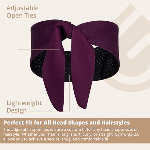 Gymwrap 2.0 by Gymwrap - Sweat-Wicking Workout Headband for Women & Men - Adjustable Headband for Sports, Running & Outdoors