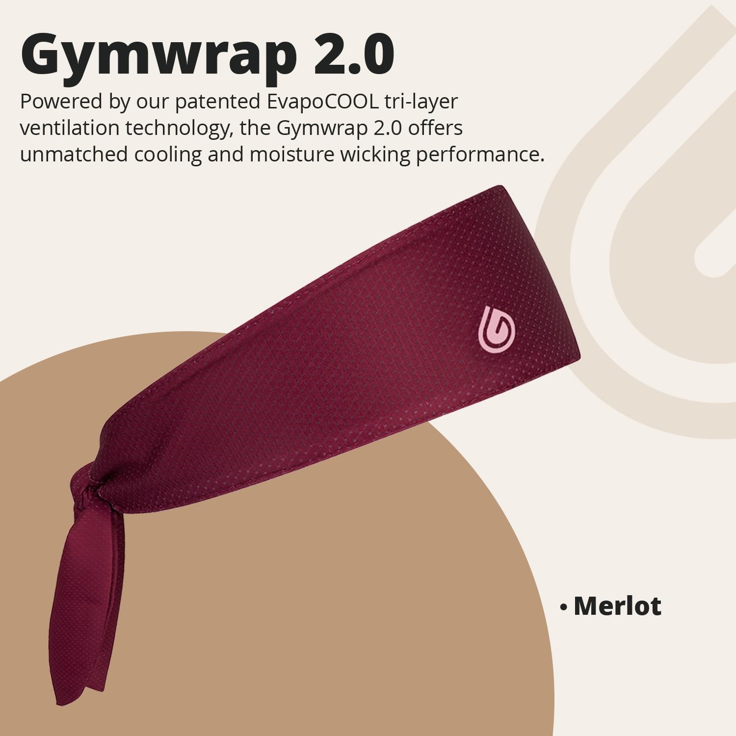 Gymwrap 2.0 by Gymwrap - Sweat-Wicking Workout Headband for Women & Men - Adjustable Headband for Sports, Running & Outdoors