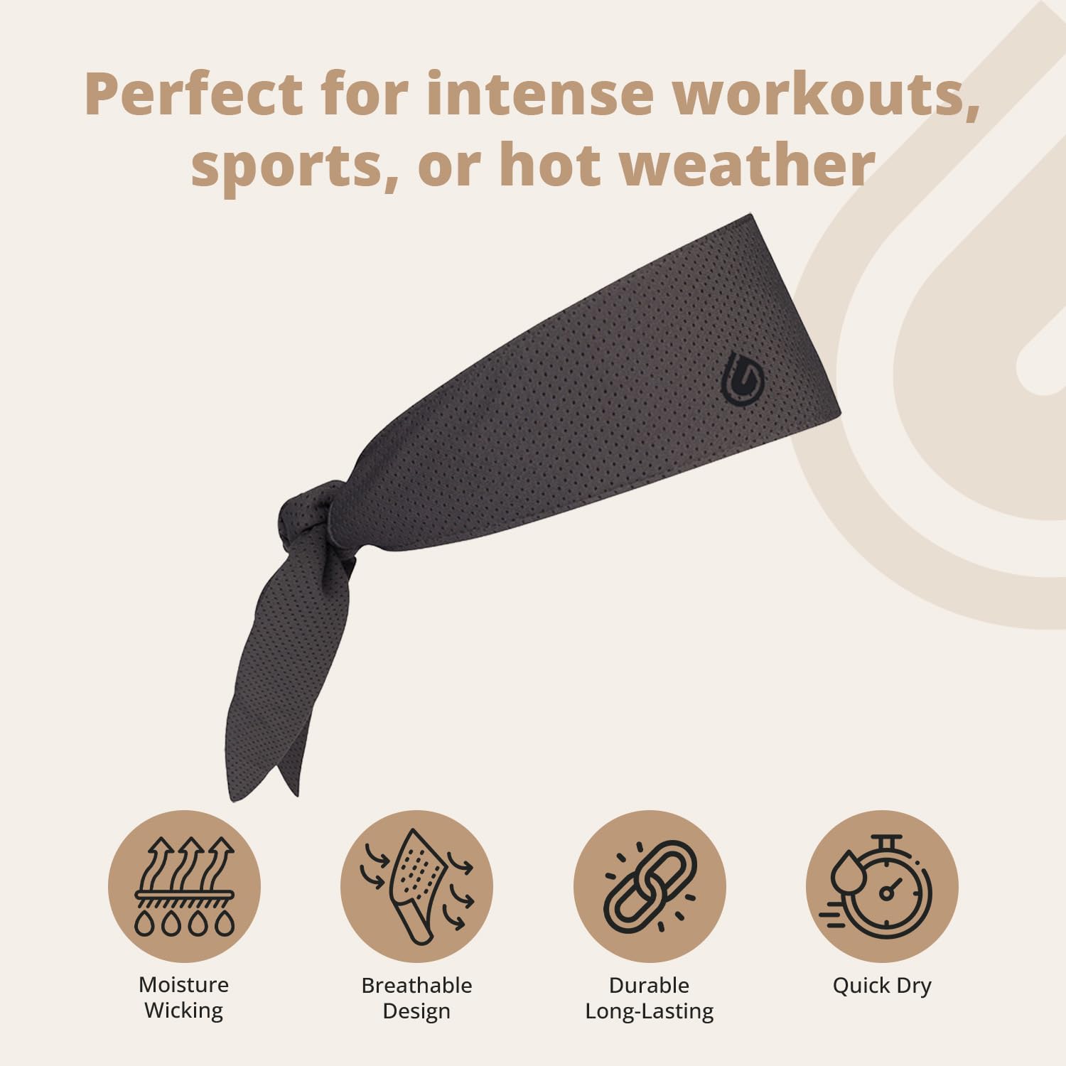 Gymwrap 2.0 by Gymwrap - Sweat-Wicking Workout Headband for Women & Men - Adjustable Headband for Sports, Running & Outdoors