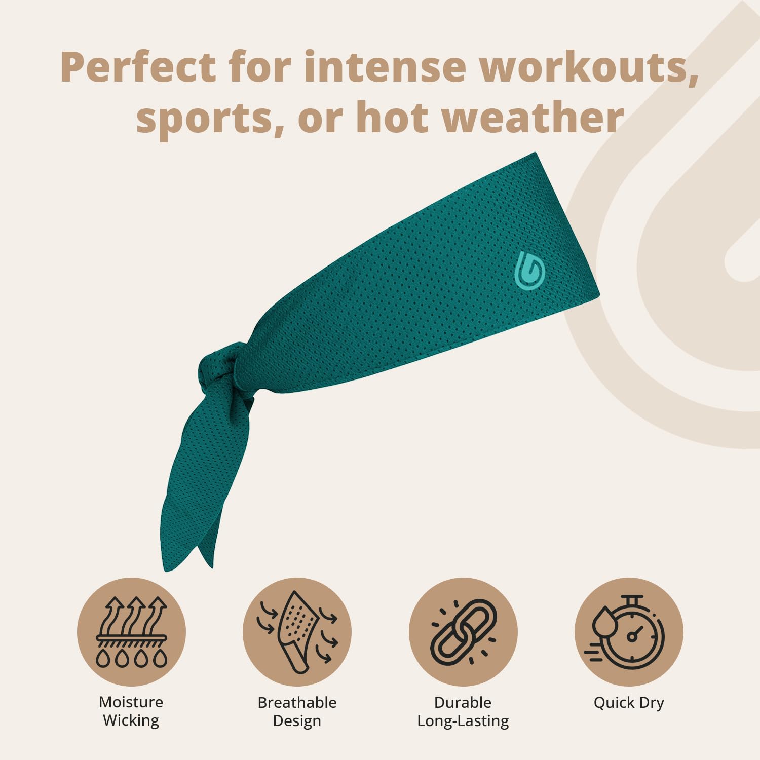 Gymwrap 2.0 by Gymwrap - Sweat-Wicking Workout Headband for Women & Men - Adjustable Headband for Sports, Running & Outdoors