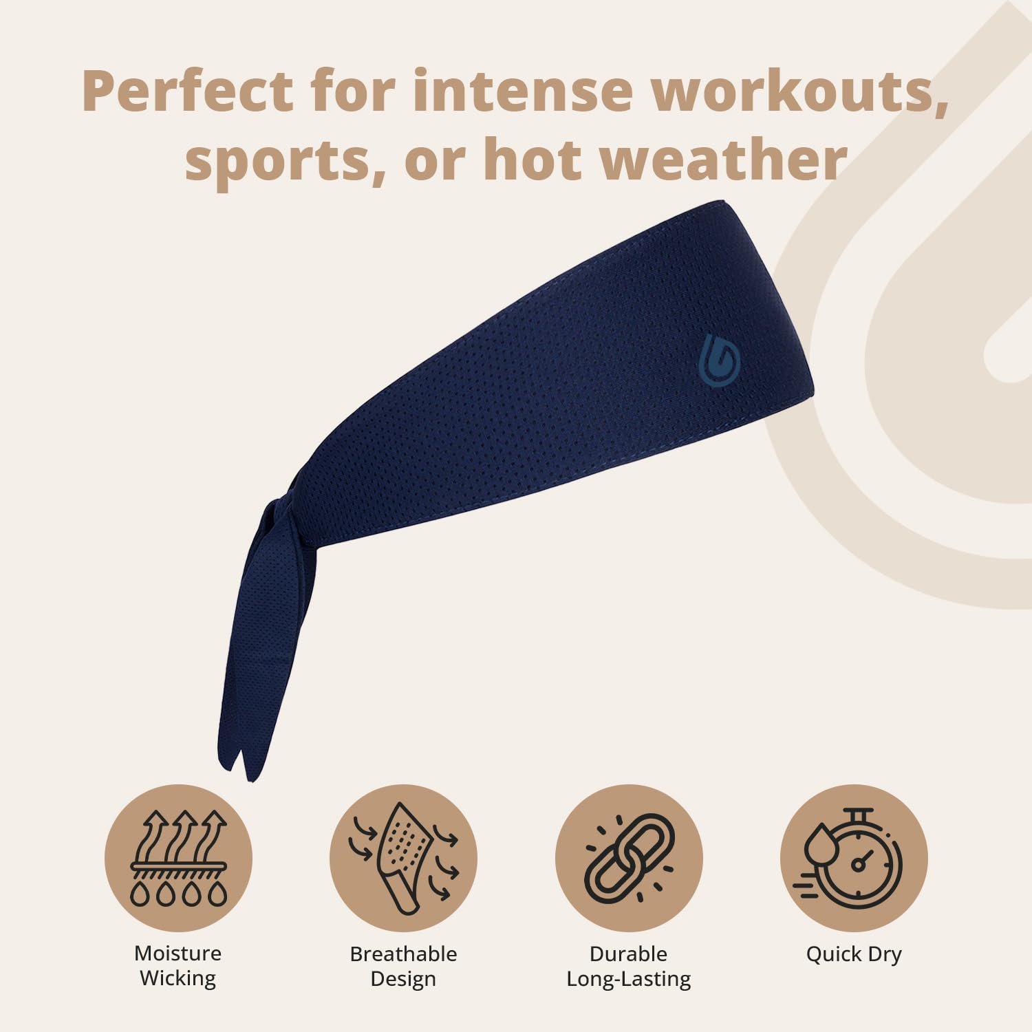 Gymwrap 2.0 by Gymwrap - Sweat-Wicking Workout Headband for Women & Men - Adjustable Headband for Sports, Running & Outdoors