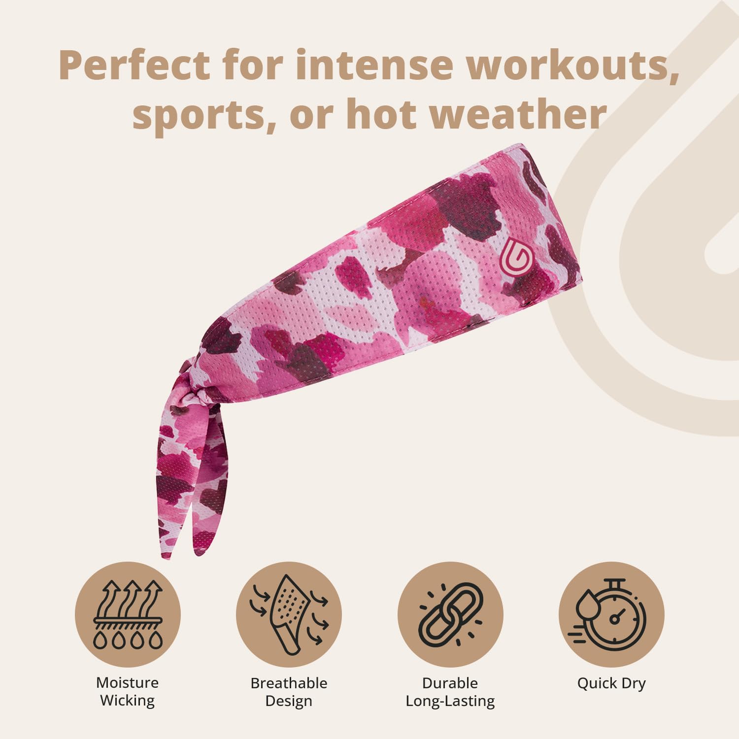 Gymwrap 2.0 by Gymwrap - Sweat-Wicking Workout Headband for Women & Men - Adjustable Headband for Sports, Running & Outdoors