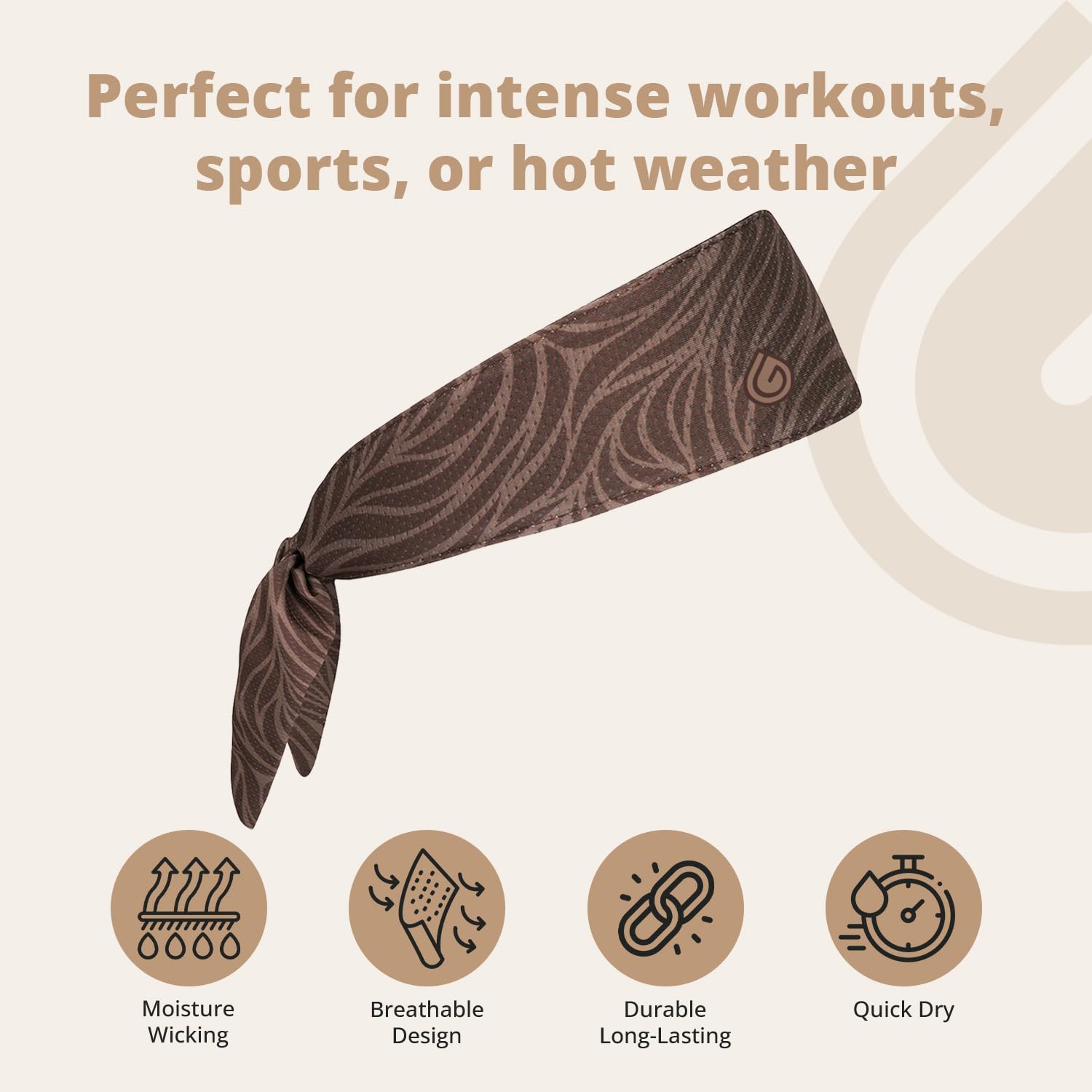 Gymwrap 2.0 by Gymwrap - Sweat-Wicking Workout Headband for Women & Men - Adjustable Headband for Sports, Running & Outdoors