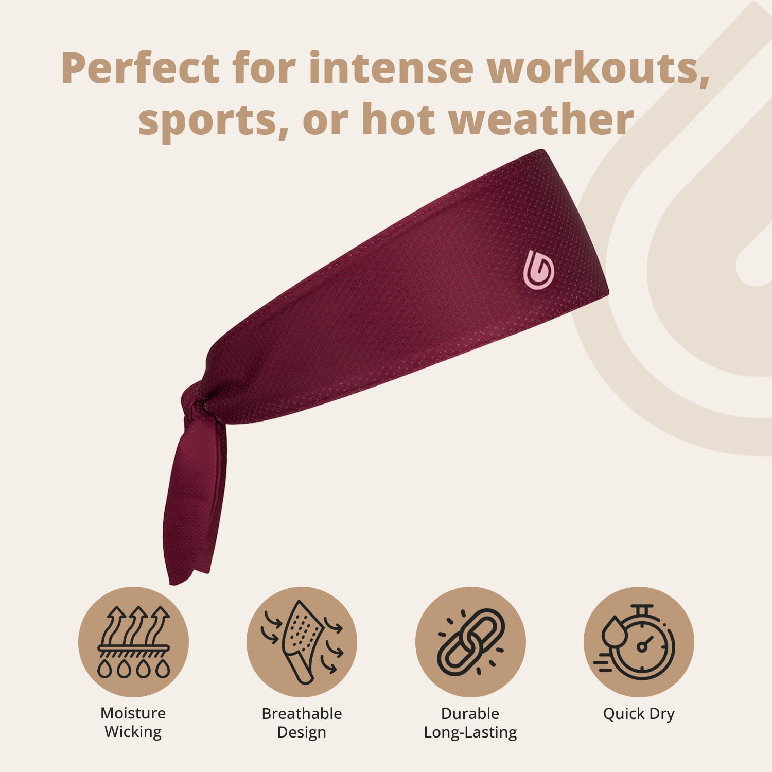 Gymwrap 2.0 by Gymwrap - Sweat-Wicking Workout Headband for Women & Men - Adjustable Headband for Sports, Running & Outdoors