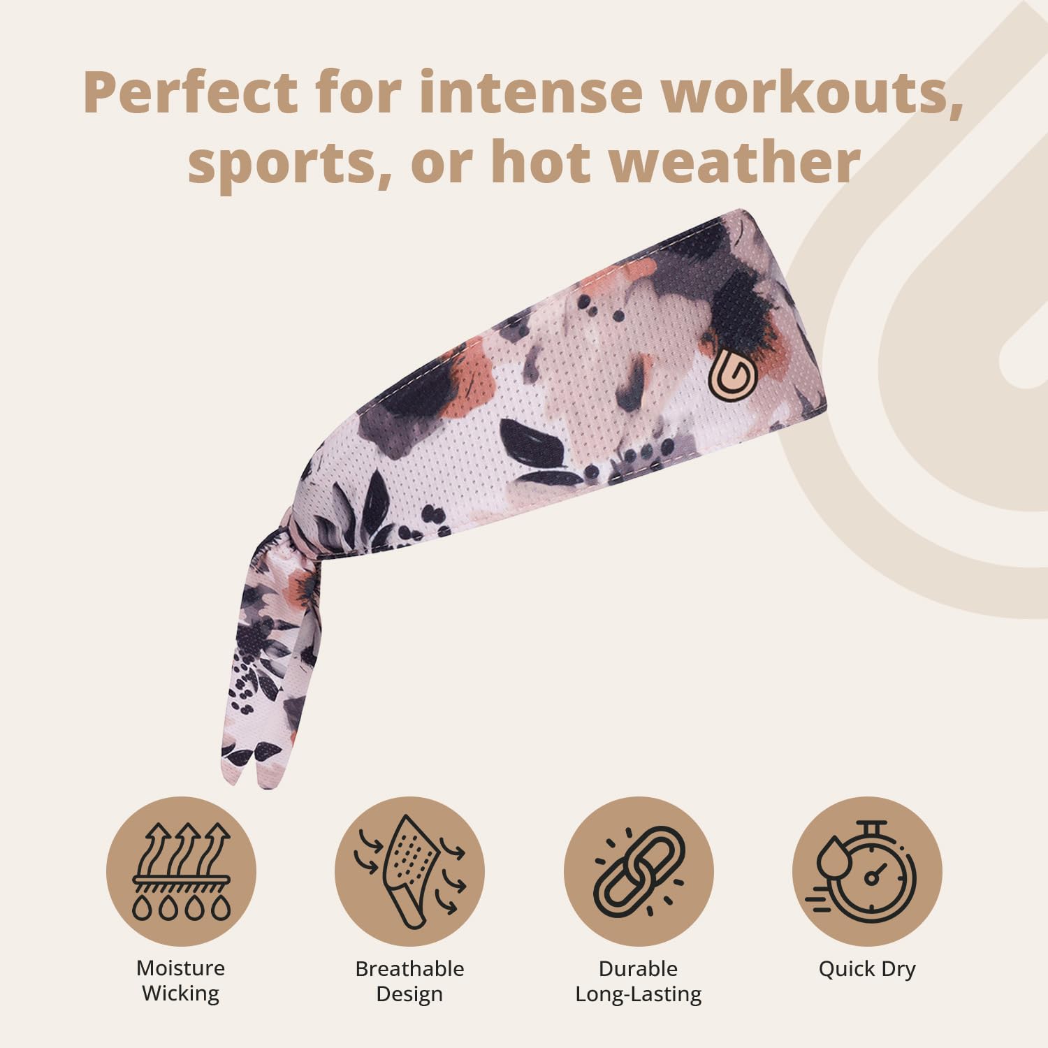 Gymwrap 2.0 by Gymwrap - Sweat-Wicking Workout Headband for Women & Men - Adjustable Headband for Sports, Running & Outdoors
