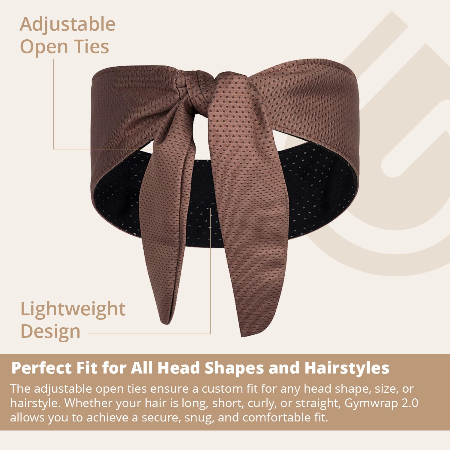 Gymwrap 2.0 by Gymwrap - Sweat-Wicking Workout Headband for Women & Men - Adjustable Headband for Sports, Running & Outdoors