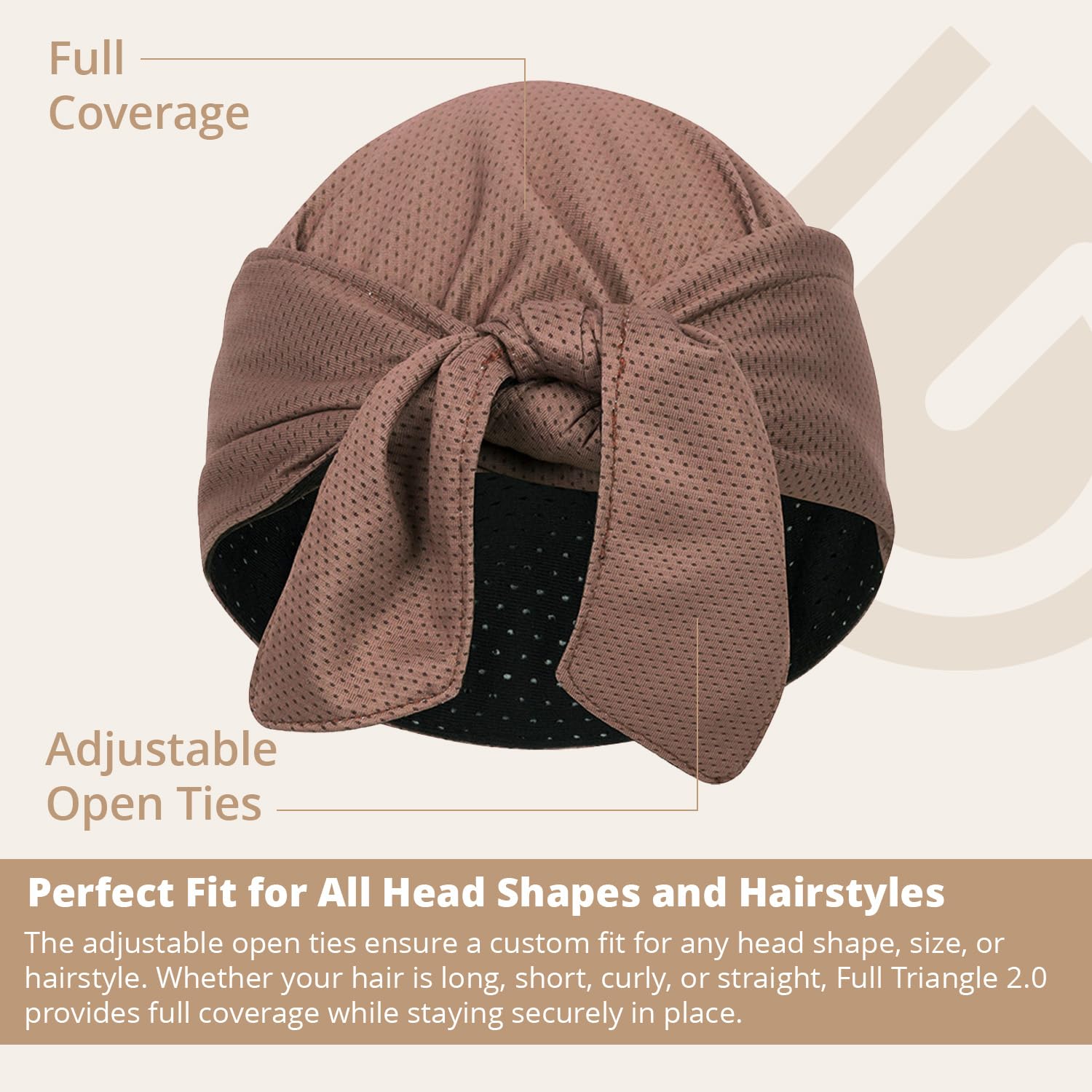 Full Triangle 2.0, Tri-Layer EvapoCOOL Ventilation Technology, Adjustable Tie Full Coverage Bandana, Moisture-Wicking, Cooling Headwrap