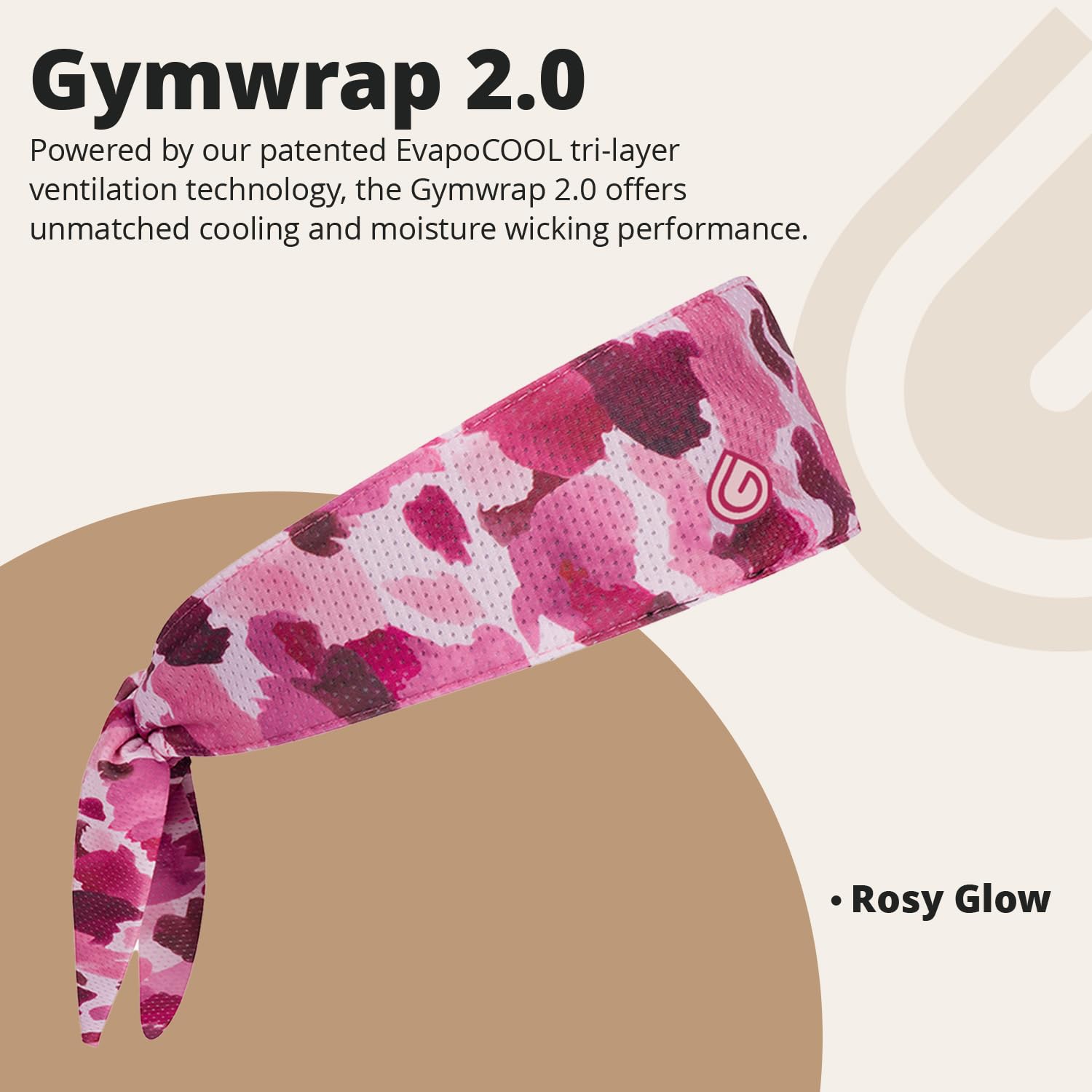 Gymwrap 2.0 by Gymwrap - Sweat-Wicking Workout Headband for Women & Men - Adjustable Headband for Sports, Running & Outdoors