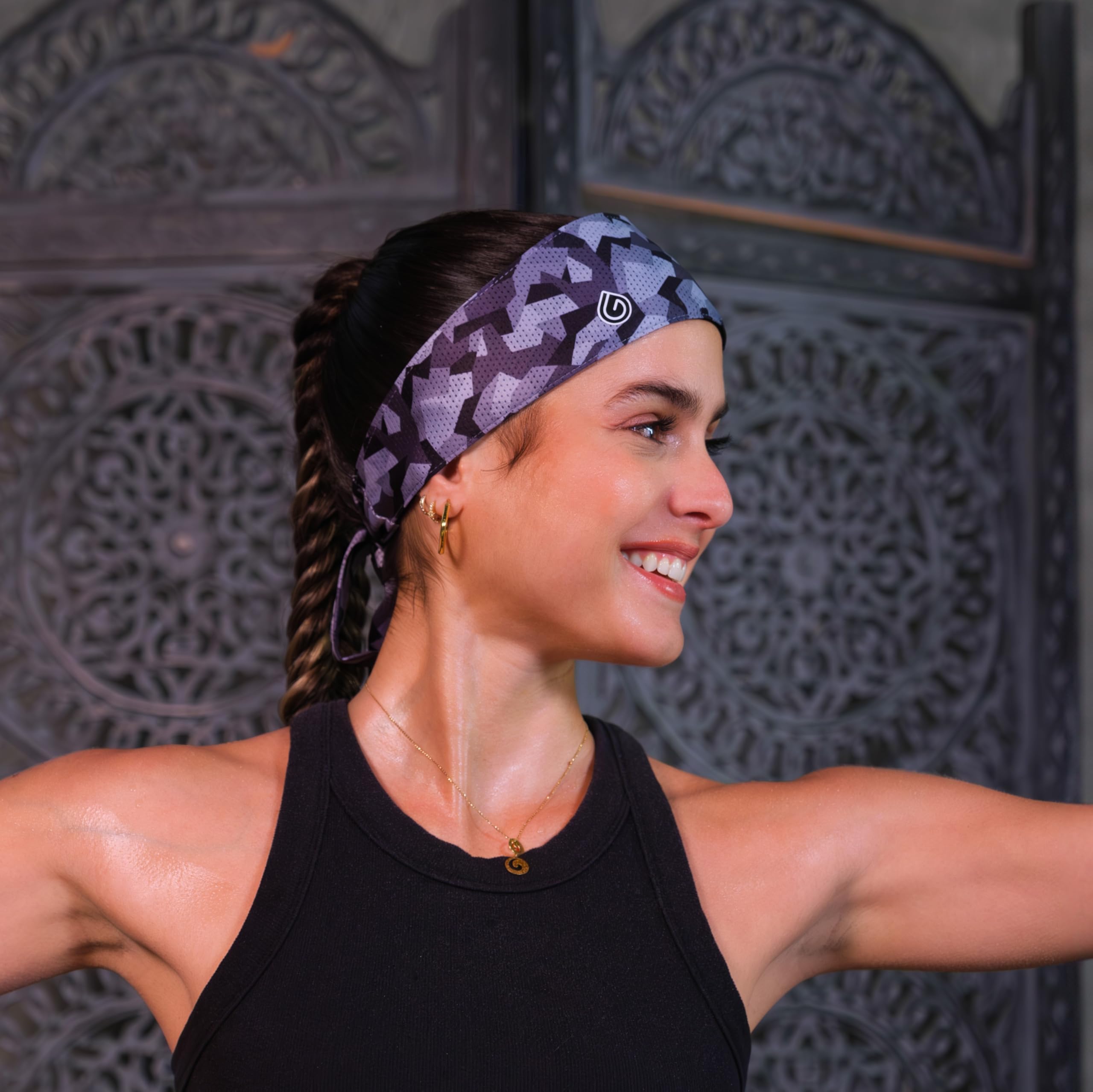 Gymwrap 2.0 by Gymwrap - Sweat-Wicking Workout Headband for Women & Men - Adjustable Headband for Sports, Running & Outdoors