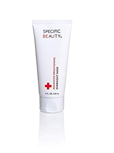 Specific Beauty – Advanced Brightening Overnight Mask Leave-On Mask Licorice Root to Help Fade Dark Spots & Age Spots, Moisturize & Brighten Glycolic, Latic Acid Licorice Root- 2 Oz