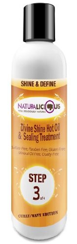 Naturalicious Divine Shine Moisture Lock & Frizz Fighter (For Medium to Loose Curls) - Duafe Beauty Collective