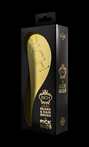 RICH by Rick Ross Beard&Hair brush (Gold)