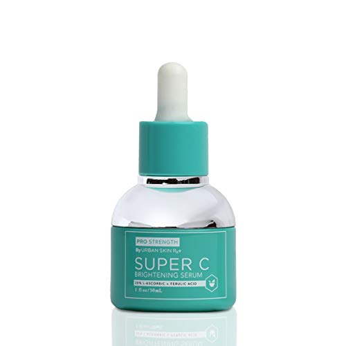 Urban Skin Rx Super C Brightening Serum | Lightweight Anti-Aging Glow Serum Hydrates, Brightens, Clarifies, and Evens Skin Tone, Formulated with Hyaluronic Acid and Salicylic Acid | 1.0 Fl Oz