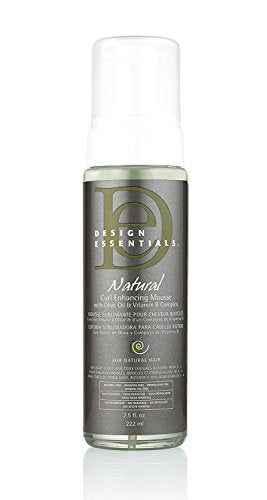 Design Essentials Natural Curl Enhancing Mousse, Quick Drying Must-Have for Perfectly Defined Luminous Curls-Almond & Avocado Collection, 7.5oz - Duafe Beauty Collective