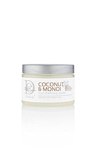 Design Essentials Natural Curl Defining Gelee-Lightweight Defined Soft Luminous Frizz-Free Curls w/Great Hold-Coconut & Monoi Collection, 12oz. - Duafe Beauty Collective