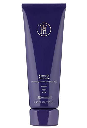 TPH by TARAJI Smooth Attitude Mending Hair Milk 8.45 Fl Oz! Blend with Agave, Baobob, Shea & Mango Butter! Hair Cream For Curly And Coily Hair! Sulfate Free, Cruelty Free and Vegan! (Smooth Attitude)