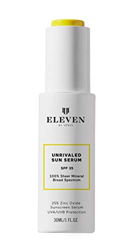 EleVen by Venus Williams - Natural Unrivaled Sun Serum SPF 35 Mineral Sunscreen | Clean, Reef-Safe, Cruelty-Free, Vegan (1 fl oz | 30 ml)