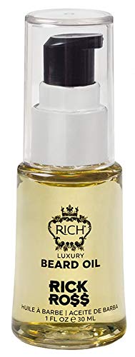 RICH by Rick Ross Luxury Beard Oil for Men With Jojoba & Castor Oil - Conditions & Softens Your Beard and Mustache - Reduces Beard Itch, 1 Fl Oz