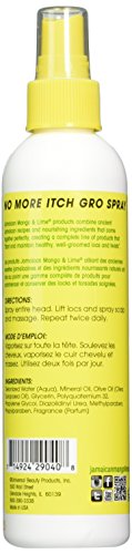 Jamaican Mango & Lime No More Itch Gro Spray, 8 Ounce - Duafe Beauty Collective