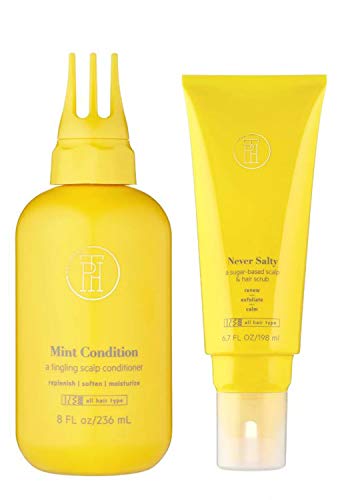TPH By Taraji Hair And Scalp Treatment Set! Mint Scalp Conditioner Helps Scalp And Hair Replenish, Moisturize and Soften! Sugar Scalp Scrub That Renew, Exfoliate and Cleanses Hair & Scalp!