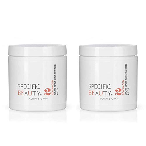 Specific Beauty Skin Brightening Pads, Skin Smoothing for more Even Texture & Tone- Dark Spot Fading Kojic Acid & Licorice 90 X 2 180 Pads