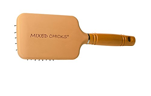 Mixed Chicks Paddle Brush with Hardened Plastic and Wood Handle - Duafe Beauty Collective