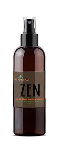 Tree Naturals ZEN Men's Hair & Beard Leave In Conditioner Spray - Paraben Free - No More Itchy Face - Protects Skin - Softens and Hydrates Beard - No Buildup - Growth Properties - Made in USA - 4oz - Duafe Beauty Collective